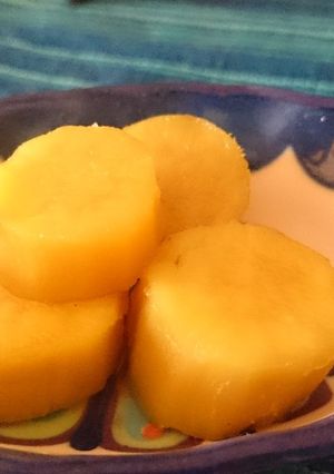Una foto de Camote cocido