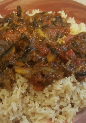 Φωτογραφία της συνταγής Spicy Μανιτάρια Πορτομπέλο με Μπασμάτι