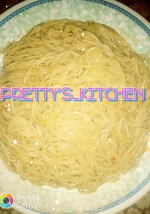 A picture of My simple sphaghetti.