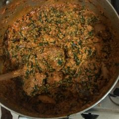 Egusi soup A picture of Egusi soup.