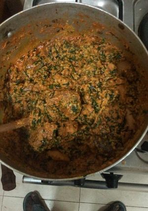 A picture of Egusi soup.