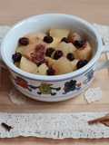 Compota de manzanas y uvas pasas al microondas y sin azúcar 🍎🍇