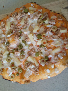 Una foto de Pizza casera