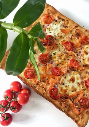 Une photo de Pizza healthy