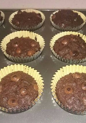 Foto resep Chocolate Custard Muffin