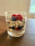 Breakfast Parfait of Overnight Oats, Chia, and Fruit