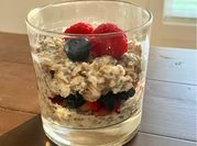 A picture of overnight oats banana