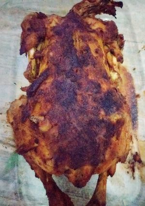 صورة لوصفة دجاج محمر في الفرن