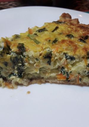 Una foto de Tarta de espinacas a la crema