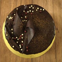 A picture of Chocolate Cake With Mocha Glaze.