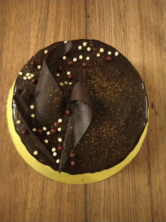 A picture of Chocolate Cake With Mocha Glaze.
