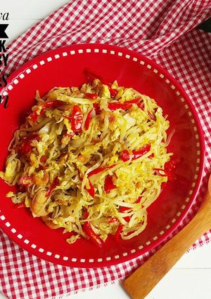 Foto resep Oseng Pepaya Muda dengan Ebi dan Orak-arik Telur