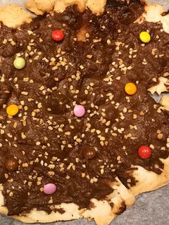 Una foto de Pizza de Nutella