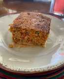 Budín de zanahorias pimientos y zapallito