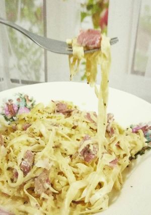 Foto resep "Pasta" Telur Carbonara