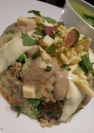 A picture of Couscous with Vegetables.