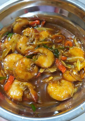 Foto resep Udang Asam Manis