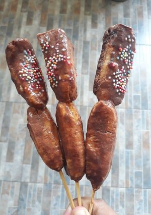 Foto resep Es Pisang Glaze Coklat