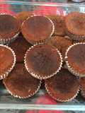 Cakes de avena con cajeta (dulce de leche) y coco
