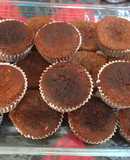 Cakes de avena con cajeta (dulce de leche) y coco
