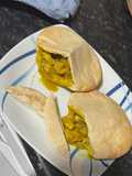 Pollo al Curry con Pan Pita