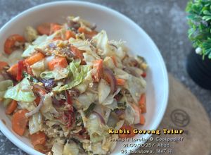 Gambar Kubis Goreng Telur