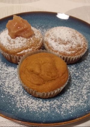 Sütőtökös - mézes muffin recept fotója