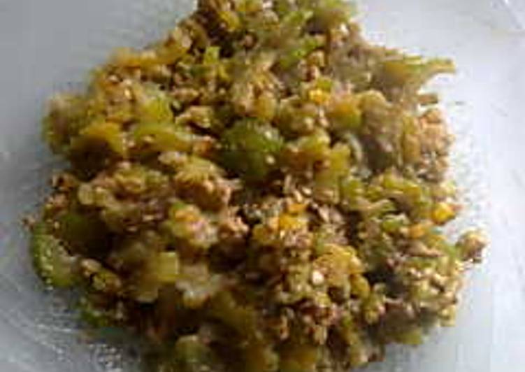 Resep Sambal pare bumbu kacang, Enak Banget