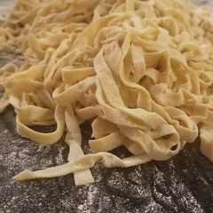 A picture of Homemade pasta.