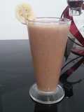Batido de plátano, chocolate y menta