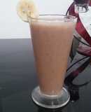 Batido de plátano, chocolate y menta