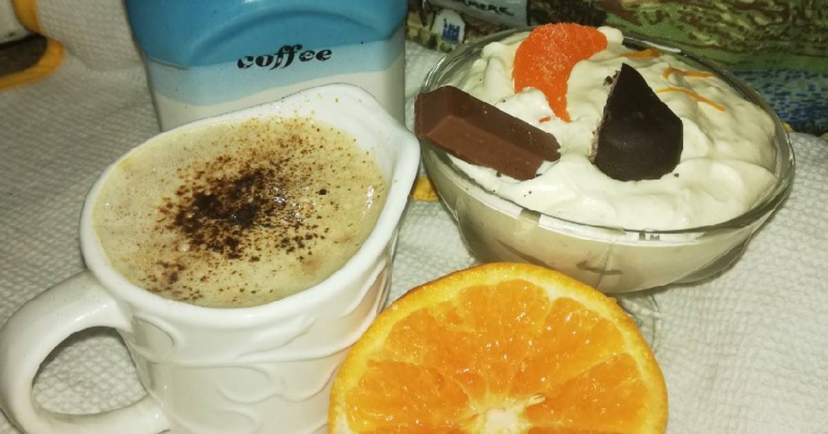 White Chocolate Orange Mousse Parfat Recipe by Umme Hadi Cookpad