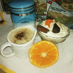 A picture of White Chocolate Orange Mousse Parfat.