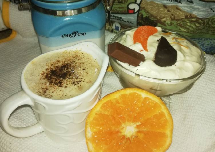 White Chocolate Orange Mousse Parfat