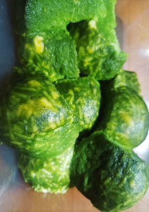 Foto resep Bolu kukus pandan tepung kelapa Keto