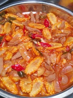 Foto resep Baby Corn dan bakso Asam Manis Pedas