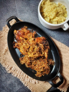 Foto resep Ayam Goreng Bumbu Instan Kalasan Tabur Serundeng