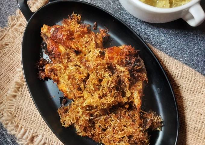 Resep Ayam Goreng Bumbu Instan Kalasan Tabur Serundeng, Lezat