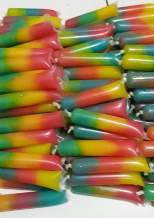 Foto resep Es lilin pelangi ala saya...