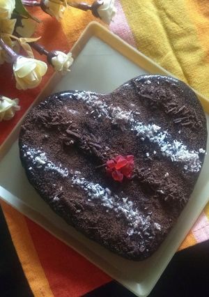 A picture of Chocolate decadent cake.