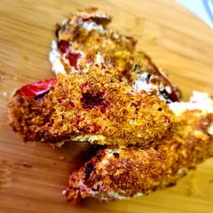 A picture of Air fried Sweet pepper poppers.