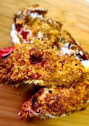 A picture of Air fried Sweet pepper poppers.