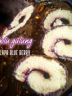Foto resep Bolu gulung kelapa blueberry
