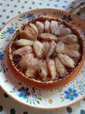 Kuchen o tarta de peras con crema de almendras (frangipane)