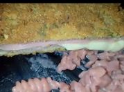 Una foto de pasta rellena remolacha