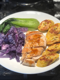 Hình của món Ức gà sốt cam chanh mật ong -Eatclean.