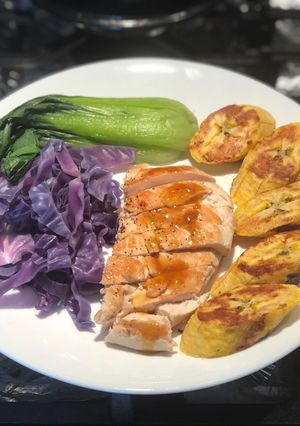 Hình của món Ức gà sốt cam chanh mật ong -Eatclean.