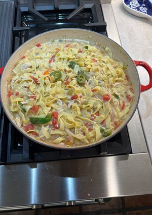 A picture of Spicy Chicken & Noodles.