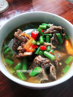 Foto resep Asem Asem Iga Buncis