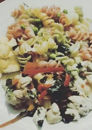 Una foto de Fideos en salpicón de verduras